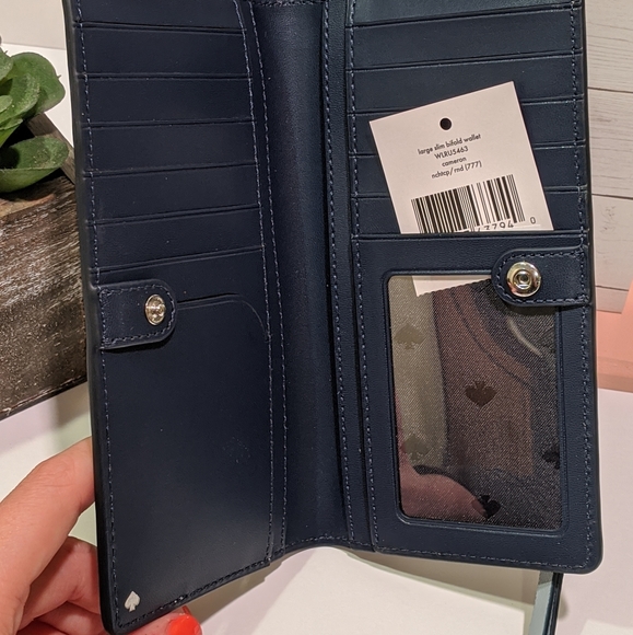 NWOT* ♠️ KS ♠️ Cameron Lg Slim Bifold Wallet - Picture 5 of 7